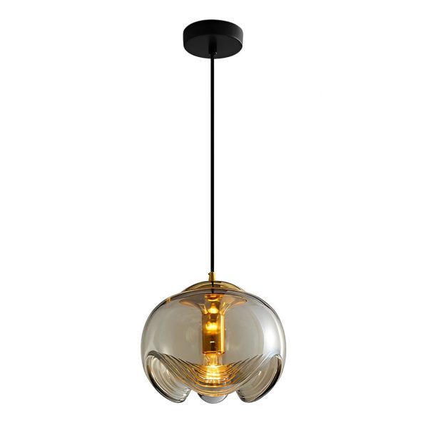 Retro Creative Electroplated Glass LED Modern Pendant Light Hanging Lamp - Image 7