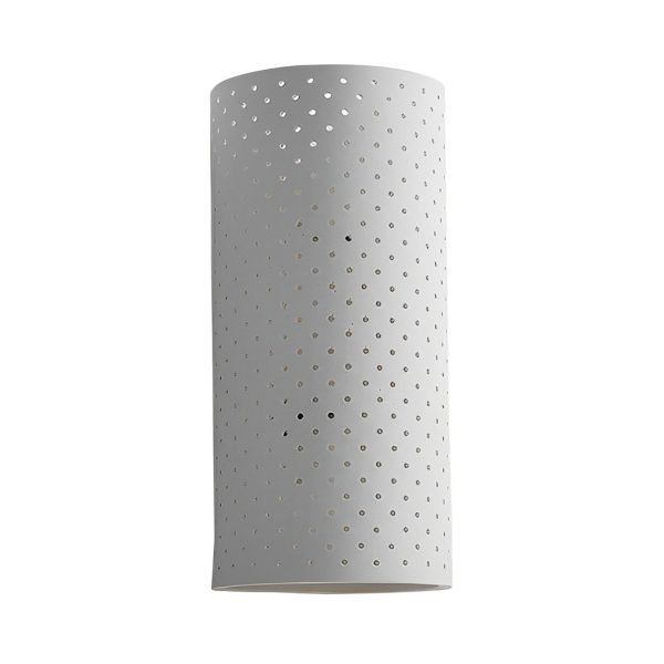 Minimalist Cylindrical Gypsum LED Waterproof White Modern Wall Lamp - Image 5