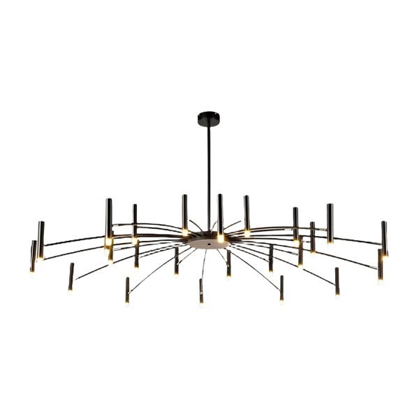 Adjustable Metal DIY Three Step Dimming LED Minimalist Chandelier - Image 19