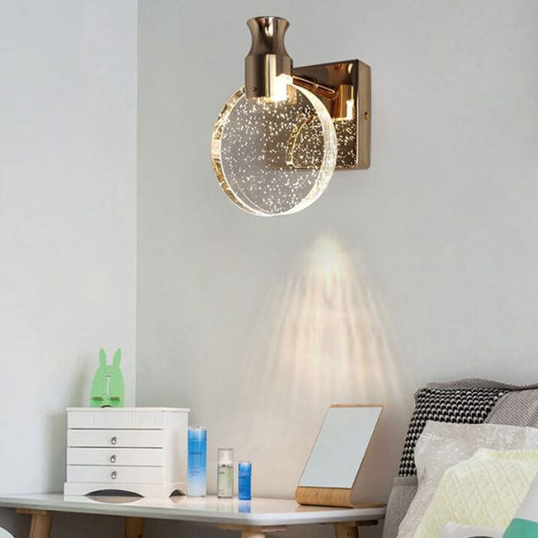 Nordic Crystal Bubble 1-Light LED Wall Sconce Lamp - Image 10