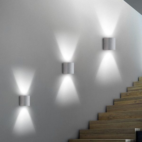 Industrial Cement Cylinder 1-Light Wall Sconce Lamp - Image 2