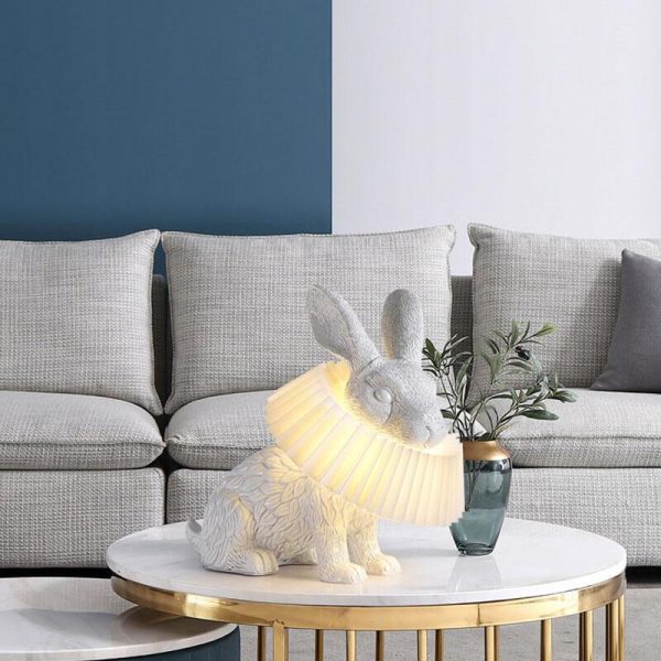 Modern Creative Resin Rabbit LED 1-Light Table Lamp - Image 17
