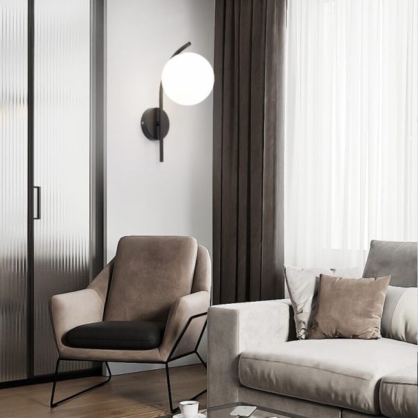 Nordic Arc Glass Globe 1-Light  Wall Sconce Lamp - Image 10