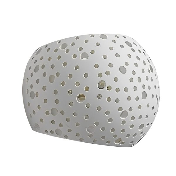 Round Creative Hollow LED up and down Lighting White Nordic Wall Lamp - Image 7