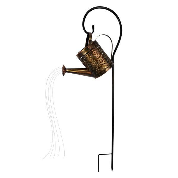 Iron Kettle Shower LED Solar Garden Light Unique and Efficient Outdoor Illumination - Image 9