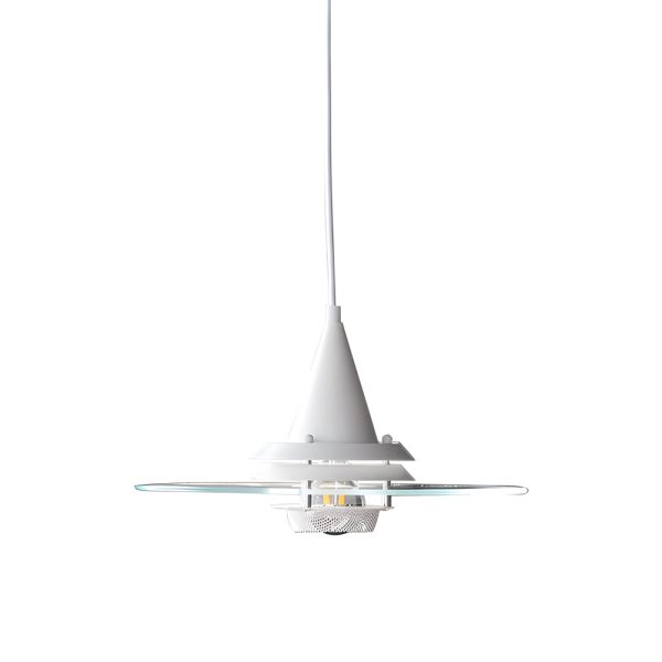 Round Transparent Glass UFO 3 Step Dimming Modern Pendant Light Fixture - Image 7