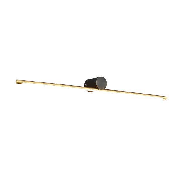 Modern Two-Tone Bathroom Vanity Light with Cylinder Fixture and Linear Bar - Image 7
