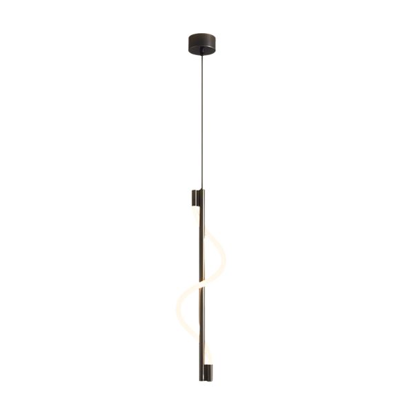 Modern Vertical Spiral Rope LED Pendant Light with Dimmable Feature - Image 7