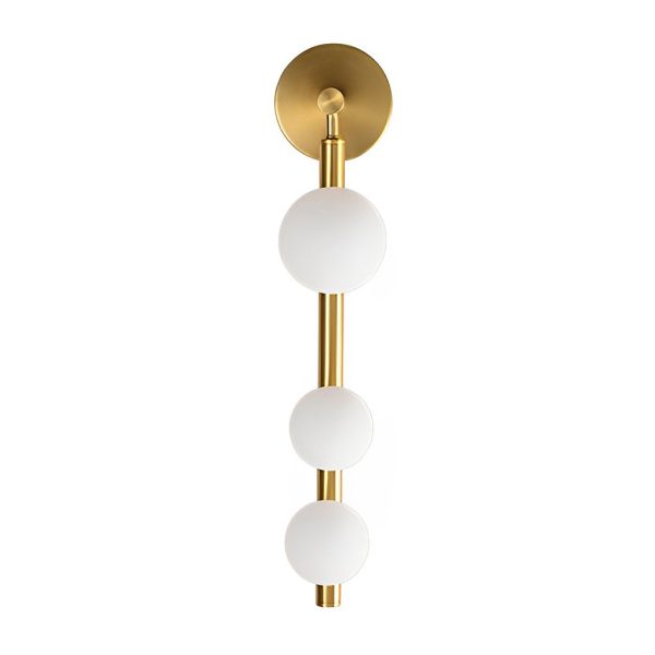 Simple 3 Glass Balls G9 Electroplating Metal Modern Wall Light Fixture - Image 5