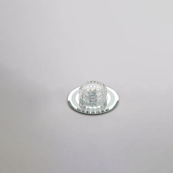 Minimalist Light Luxury Crystal Round Spotlight LED Flush Mount Ceiling Light - Image 18