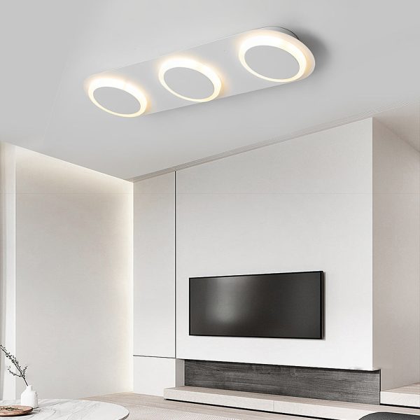 Round Square LED Modern Flush Mount Lighting Ceiling Lights Fixture - Image 2