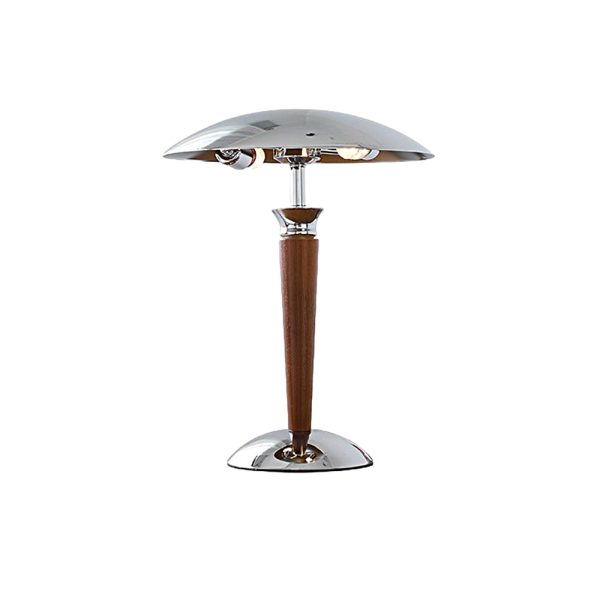 Chrome Mushroom Umbrella Table Lamp 3 Step LED Lights - Image 6
