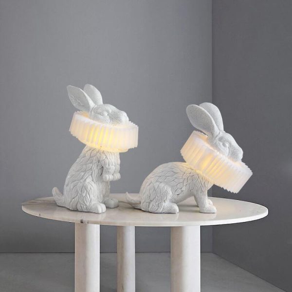 Modern Creative Resin Rabbit LED 1-Light Table Lamp - Image 2