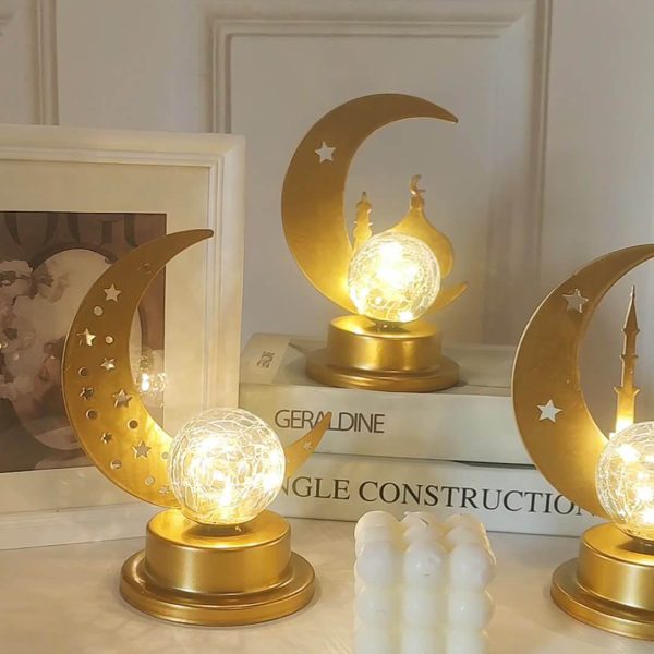Muslim Eid Moon Castle LED Night Light Decorative Table Lamp - Image 3
