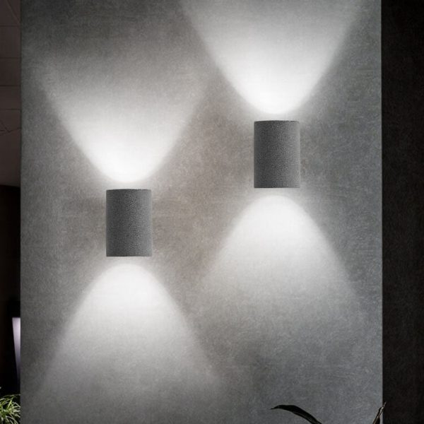 Industrial Cement Cylinder 1-Light Wall Sconce Lamp - Image 3