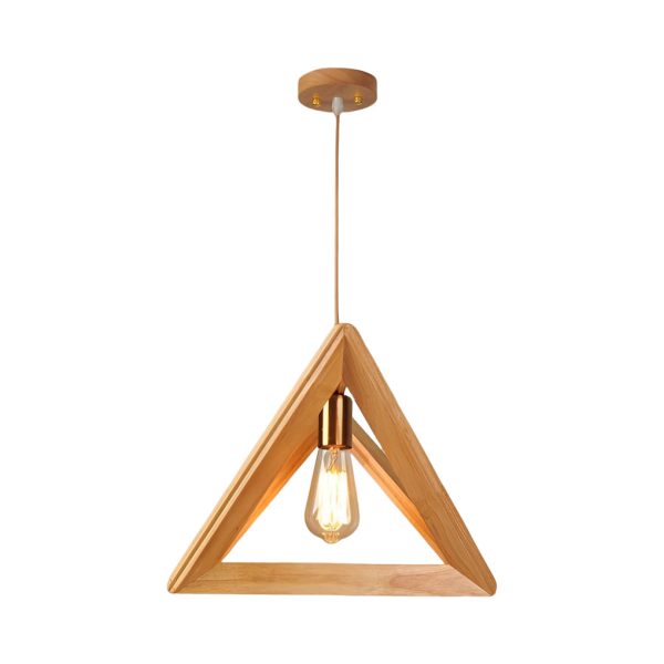 Creative Wood Frame Geometric Art Minimalist Nordic Pendant Lights - Image 10