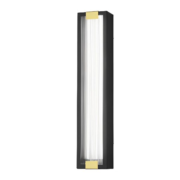 Rectangular Waterproof LED Black Modern Porch Lights Wall Sconces - Image 6