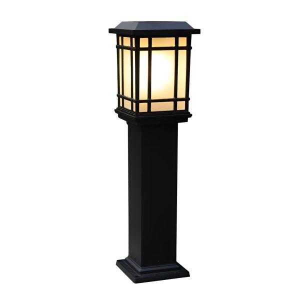 Waterproof Outdoor Three Step Dimming Black Modern Solar Path Lights - Image 7
