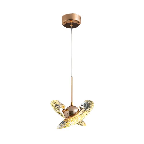 Adjustable Creative Plated Mirror Metal Ball LED Nordic Pendant Lights - Image 7