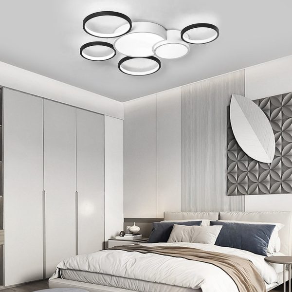 Multiple Circles LED Nordic Ceiling Lights Flush Mount Lighting - Image 3