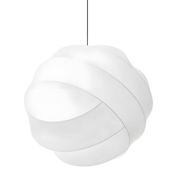Simple Iron Silk Fabric Ball Wabi-Sabi Creative Japanese Style Chandeliers - Image 6