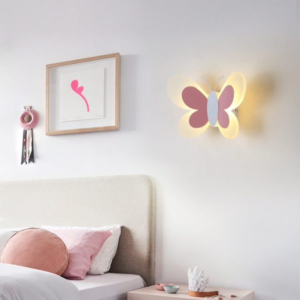 Creative Butterfly Acrylic 1-Light LED Wall Sconce Lamp - Image 18