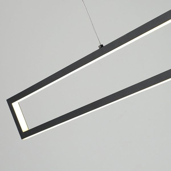 Modern Minimalist Long Frame LED Chandelier - Image 9