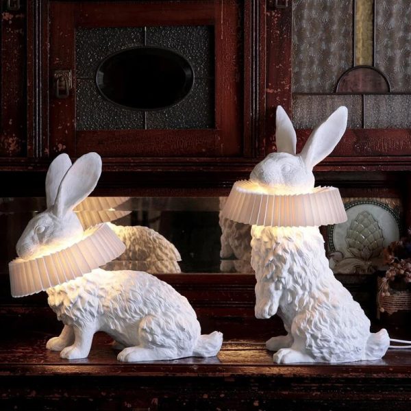 Modern Creative Resin Rabbit LED 1-Light Table Lamp - Image 3