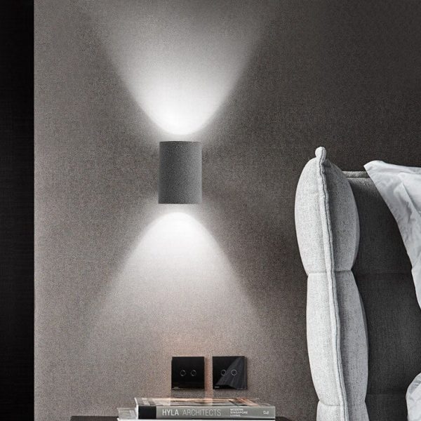 Industrial Cement Cylinder 1-Light Wall Sconce Lamp