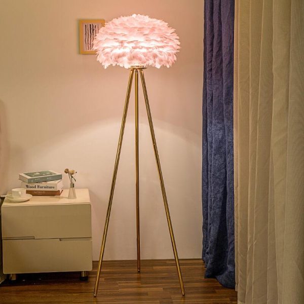 Modern Feather 1-Light Globe Standing Floor Lamp - Image 11