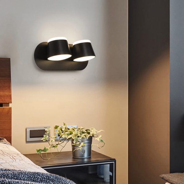Nordic Rotatable Cylinder Shade 1/2/3 Light LED  Wall Sconce Lamp - Image 2