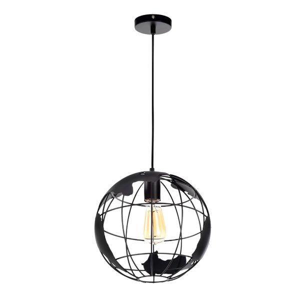 Creative Iron Globe Decorative Retro Industrial Style Chandelier Light - Image 6