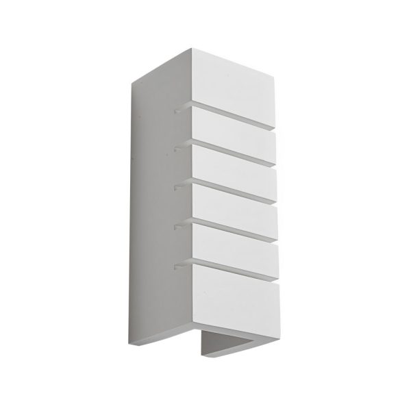 Rectangular Gypsum Glass Up And Down Lighting Nordic Wall Light Fixture - Image 3