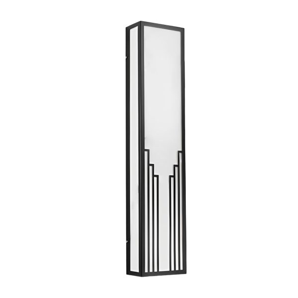 Strip Rectangular Resin Waterproof LED Black Modern Outdoor Wall Light - Image 9