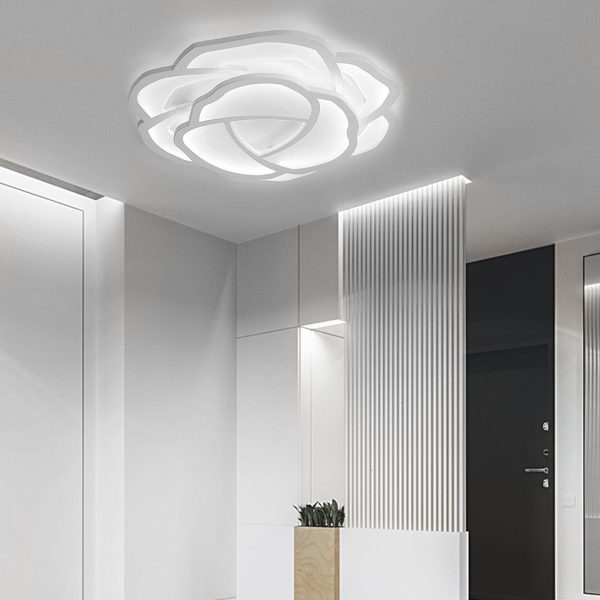 Flower Shapes Dimmable LED Modern Ceiling Lights Flush Mount Lighting - Image 2