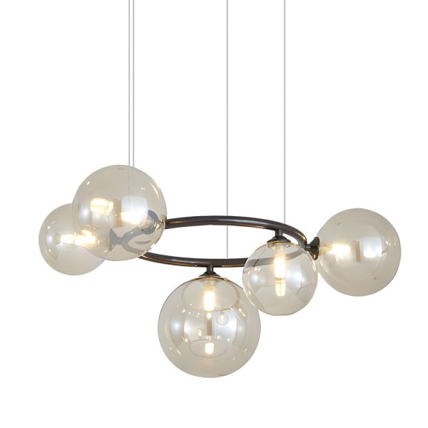 5/7/9-Light Glass Ball Circular Contemporary Chandelier with 3 Step Dimming - Image 22