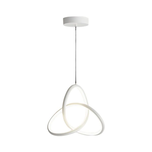 Circular Rings Creative Three Step Dimming LED Modern Chandelier Light - Image 9