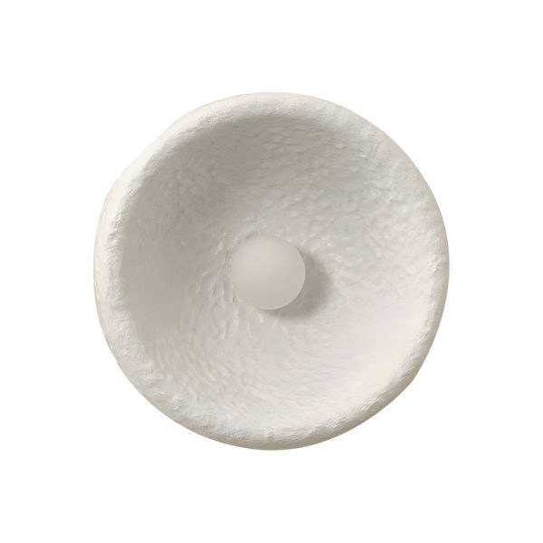 Japanese White Round 1-Light Wall Sconce, 3 Sizes - Image 6