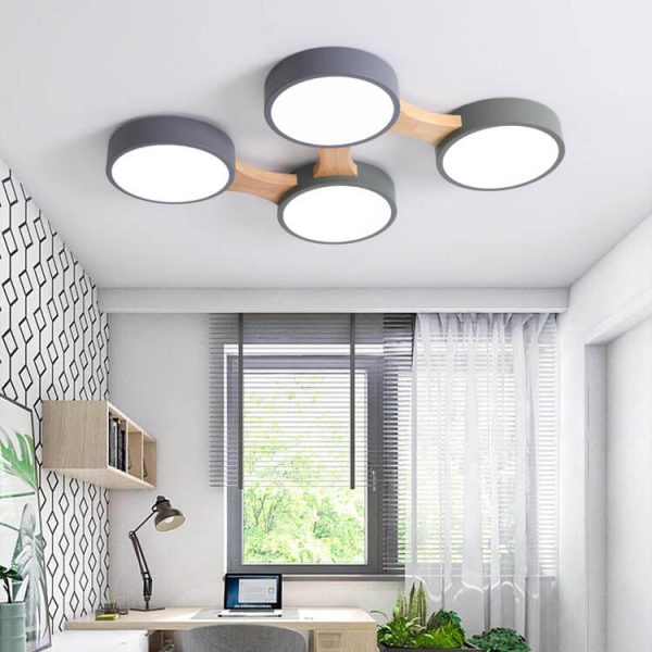 Modern Macaron Circle 3/4/5/8 Light LED Flush Mount Ceiling Light - Image 2