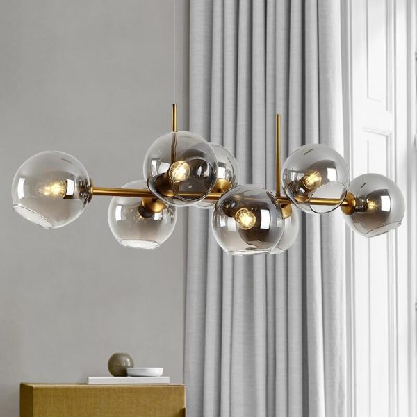 Modern Glass Magic Bean 8-Light LED Chandelier - Image 5