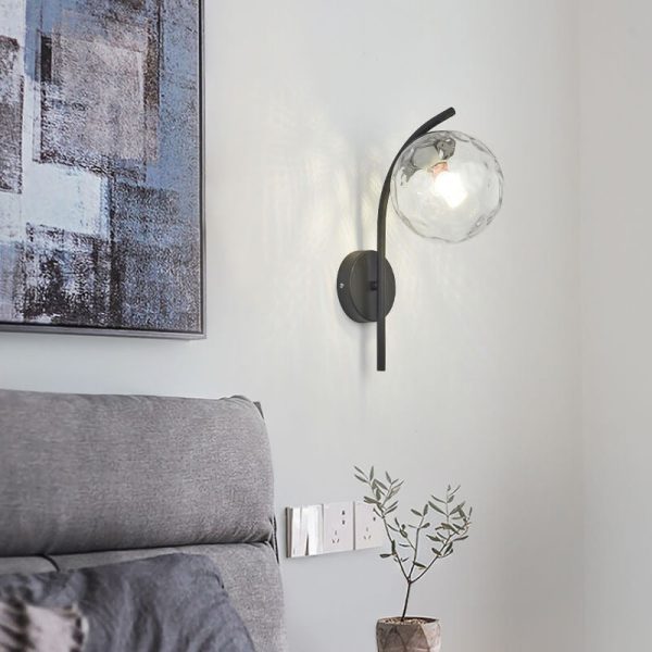 Nordic Arc Glass Globe 1-Light  Wall Sconce Lamp - Image 9