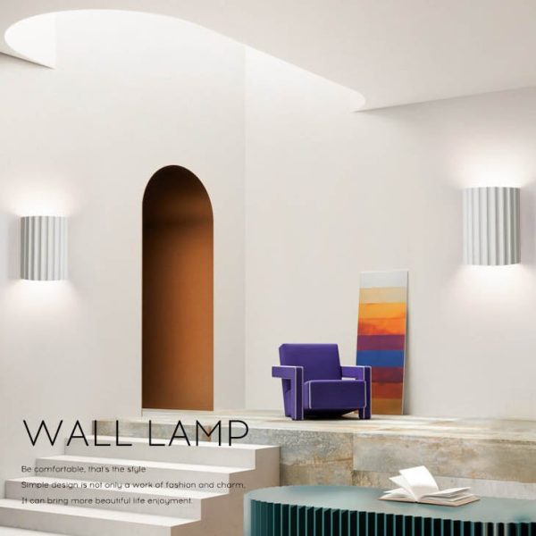 Macaron Resin Striped Half Cylinder 1-Light Wall Sconce Lamp - Image 7