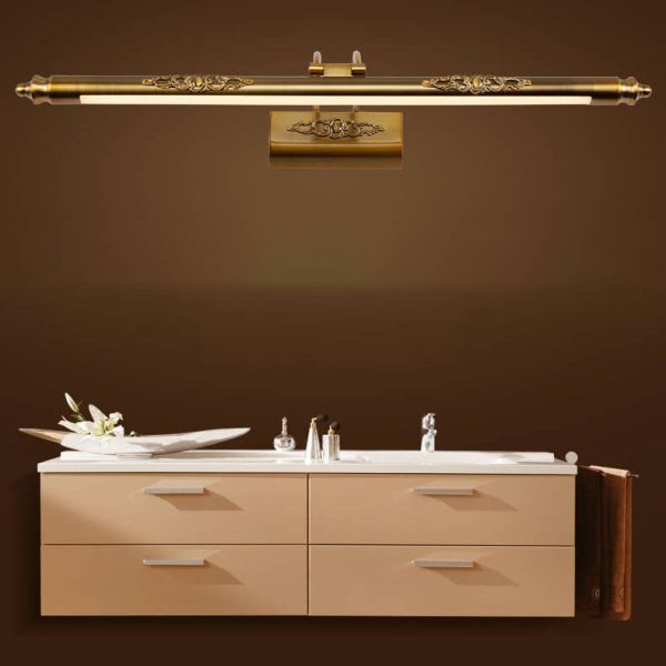 Retro European Carved 1-Light LED Mirror Front Light - Image 3