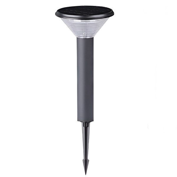 Round Light Control Induction Black Modern Outdoor Solar Pathway Lights - Image 11