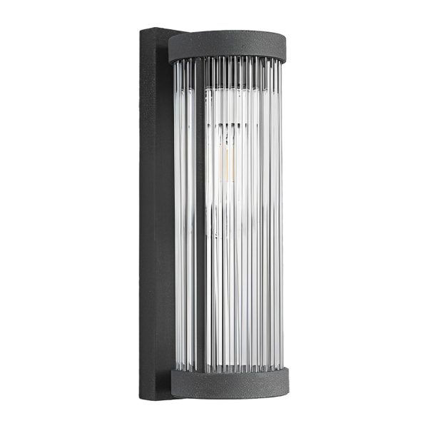 Creative Glass Waterproof LED Black Modern Solar Wall Lamp Exterior Lights - Image 11
