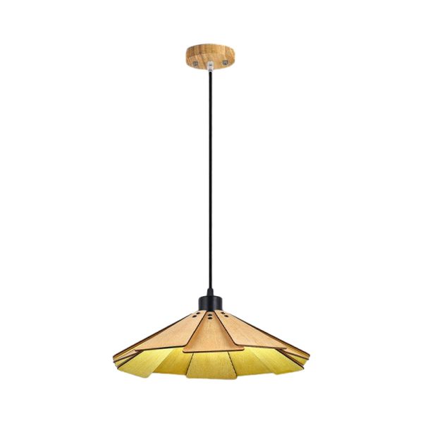 Wood Japanese Wabi-Sabi Retro Nordic Chandelier Dining Room Light Fixture - Image 10