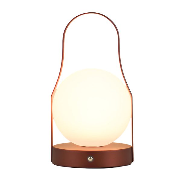 Touch Rechargeable LED Brass Portable Cordless Lantern Table Lamp - Image 5