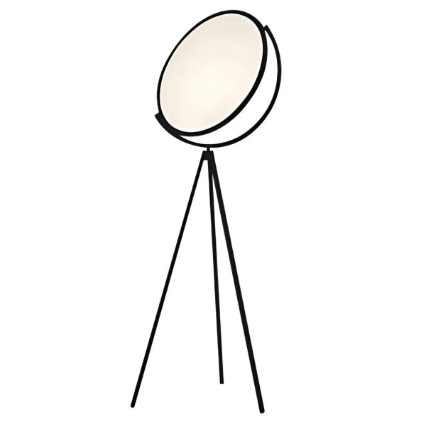 Black Metal and Rotating LED Tripod Floor Lamp - Image 7