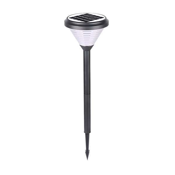 27.6-Inch H Black LED Solar Pathway Landscape Lights - Image 7