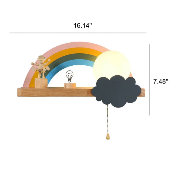 Nordic Cartoon Rainbow 1-Light  Wall Sconce Lamp - Image 6